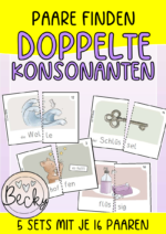 Mitlautverdopplung (doppelte Konsonanten) Paare finden