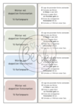 Mitlautverdopplung (doppelte Konsonanten) Paare finden – Bild 4