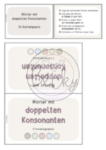 Mitlautverdopplung (doppelte Konsonanten) Paare finden – Bild 5