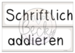 Schriftliche Addition (Legematerial, Übungskarten) – Bild 5