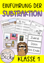 Subtraktion einführen und verstehen in Klasse 1 (Igel Lotti)