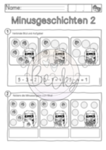 Subtraktion einführen und verstehen in Klasse 1 (Igel Lotti) – Bild 5
