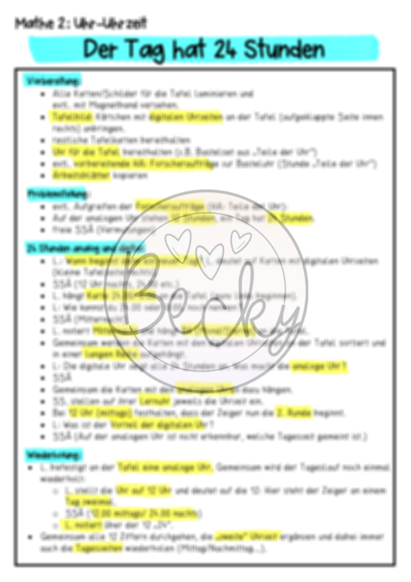Der Tag hat 24 Stunden (Sequenz Uhr/Zeit 4) – Bild 4