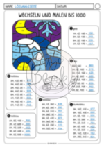 Rechnen und malen (Kopfrechnen ZR 1000, 5 Seiten) – Bild 5