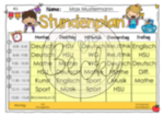 Stundenplan Vorlage zum Ausfüllen am Computer – Bild 2