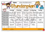 Stundenplan Vorlage zum Ausfüllen am Computer – Bild 4