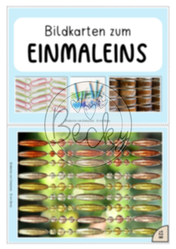 Bildkarten zum Einmaleins (Einführung Multiplikation) – Bild 2