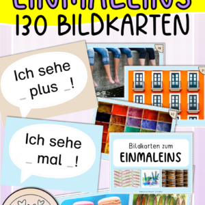 Bildkarten zum Einmaleins (Einführung Multiplikation)