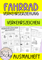 Ausmalheft Verkehrszeichen (Fahrrad)