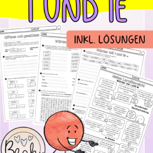 Wörter mit ie und i (12 Übungsseiten inkl. Lösungen)