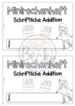 Übungsheft Schriftliche Addition (Minirechenheft) – Bild 2
