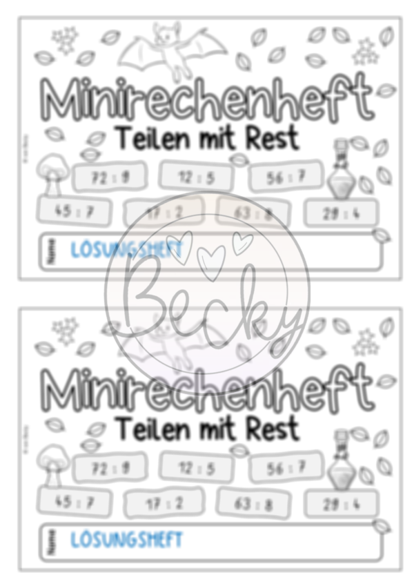 Teilen mit Rest - Übungsheft (inkl. Teiler und Vielfache) – Bild 5