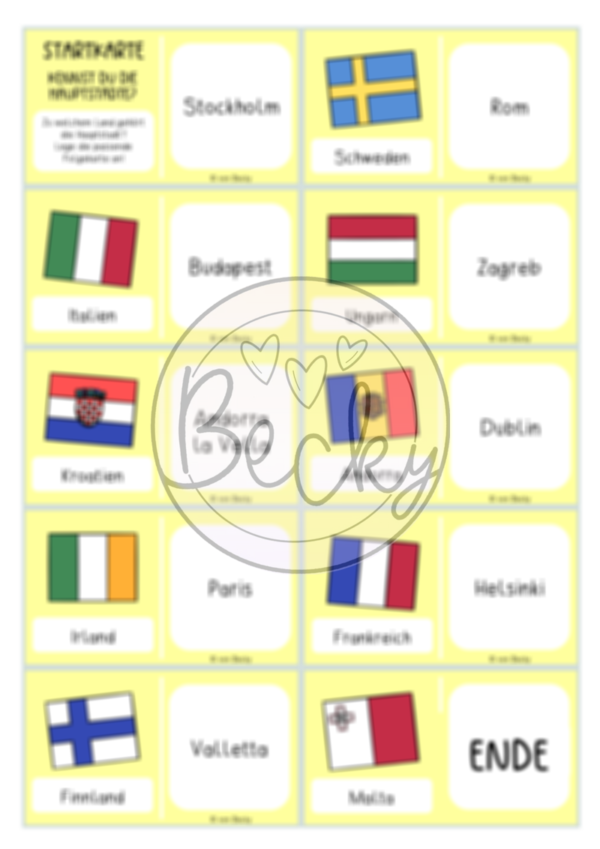 7 Anlegespiele (Hauptstädte der Länder in Europa) – Bild 3