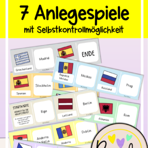 7 Anlegespiele (Hauptstädte der Länder in Europa)