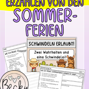 Ferienschwindeleien (Erzählen von den Sommerferien)
