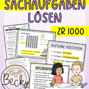 Sachaufgaben in Schritten lösen (Wiederholung und Übung)