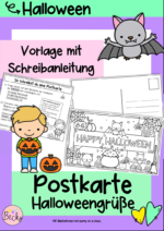Halloween und Herbst: Postkarten mit Anleitung