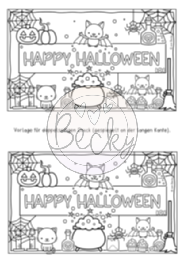 Halloween und Herbst: Postkarten mit Anleitung – Bild 4