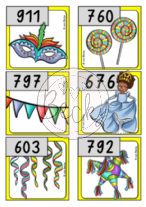 Rechenspaziergang schriftliche Addition (Fasching) – Bild 6