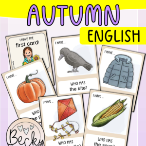 Lesespiel autumn - Herbst (I have, who has)