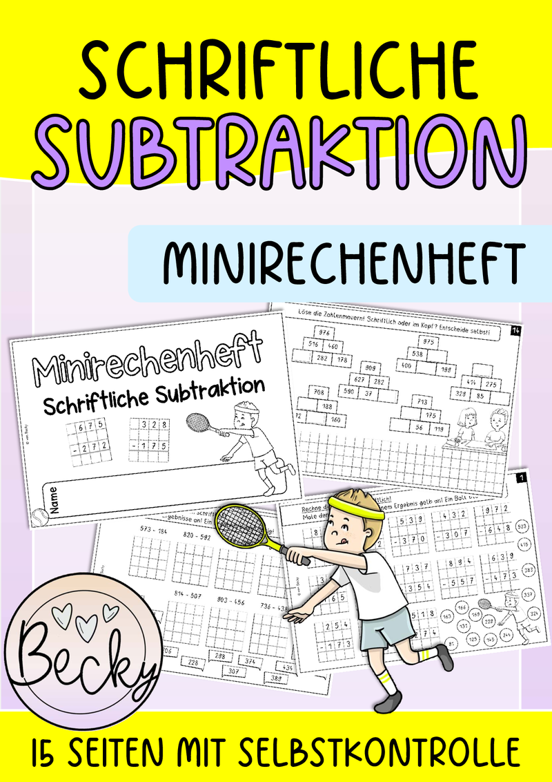 Materialpaket: Rechenhefte zu allen Grundrechenarten (schriftliche