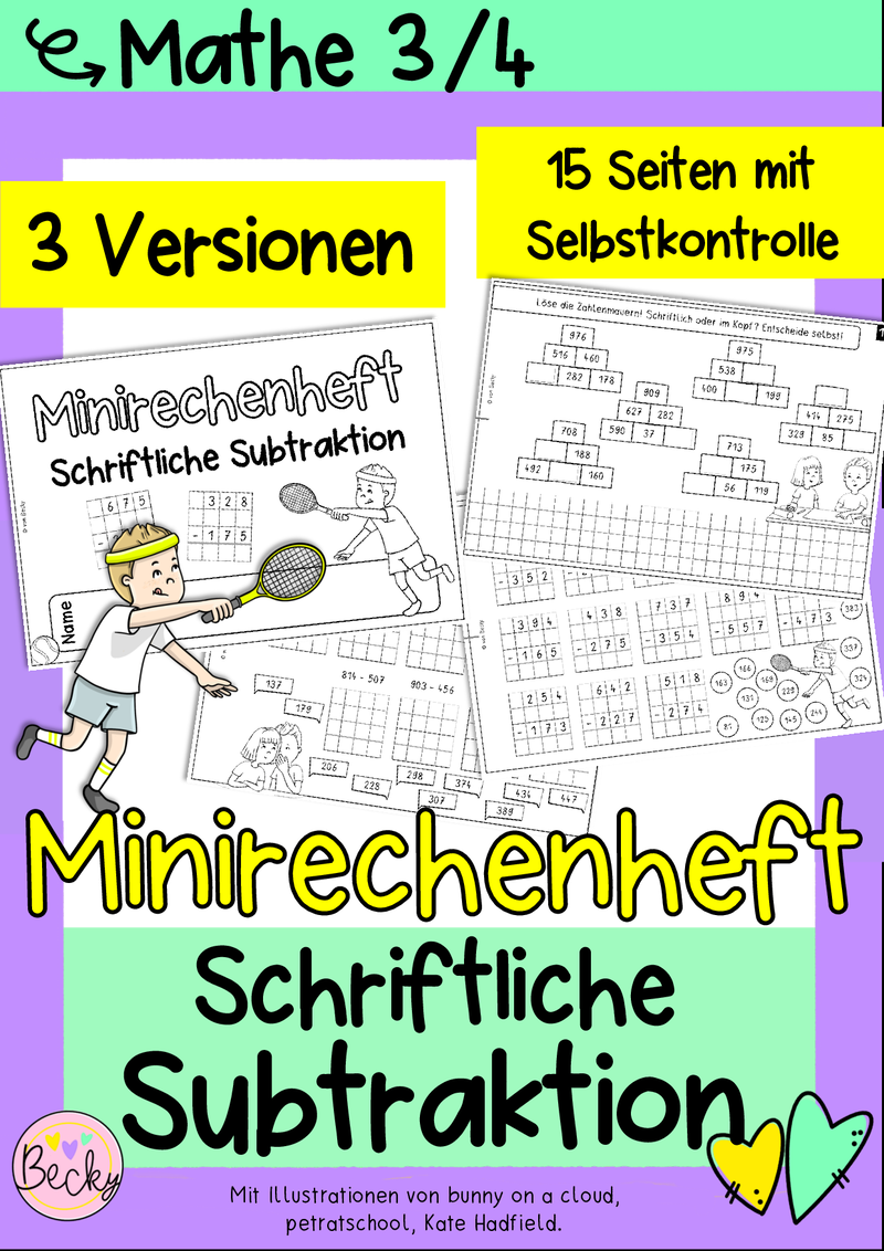 Materialpaket: Rechenhefte zu allen Grundrechenarten (schriftliche