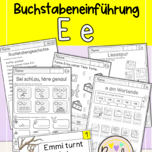 Kopiervorlagen Buchstabe E e (Buchstabeneinführung)