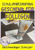 Gruß für Kollegen und Kolleginnen (Geschmeidiges Schuljahr, Handcreme)