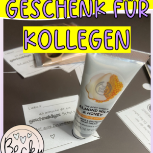 Gruß für Kollegen und Kolleginnen (Geschmeidiges Schuljahr, Handcreme)