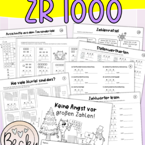 Zahlraumerweiterung Tausend (Stellenwerte Übungsheft)