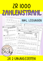 Arbeitsblätter Zahlenstrahl (Orientierung im ZR bis 1000)