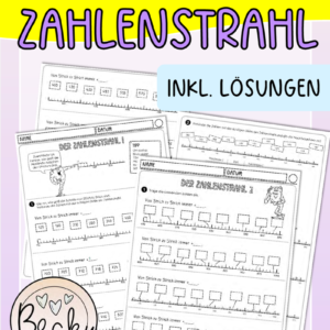 Arbeitsblätter Zahlenstrahl (Orientierung im ZR bis 1000)