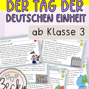 Der Tag der Deutschen Einheit / Wiedervereinigung (Lesekartei)