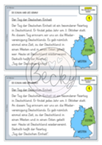 Der Tag der Deutschen Einheit / Wiedervereinigung (Lesekartei) – Bild 2