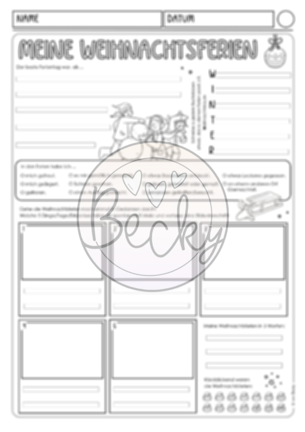 Schreiben und malen (Weihnachtsferien) – Bild 2
