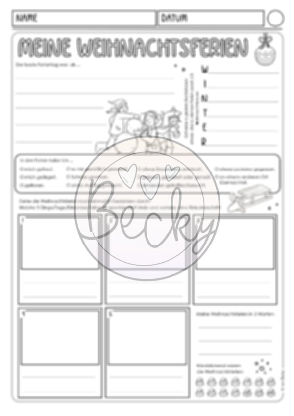Schreiben und malen (Weihnachtsferien) – Bild 3