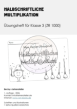 Halbschriftliche Multiplikation (Miniheft Klasse 3 ZR 1000) – Bild 2