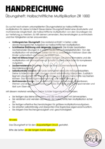 Halbschriftliche Multiplikation (Miniheft Klasse 3 ZR 1000) – Bild 3