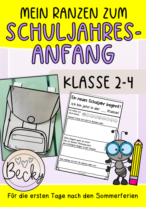 Erste Schultage (Schulranzen, Schulstart) – Bild 1