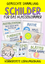 Schilder für das Klassenzimmer