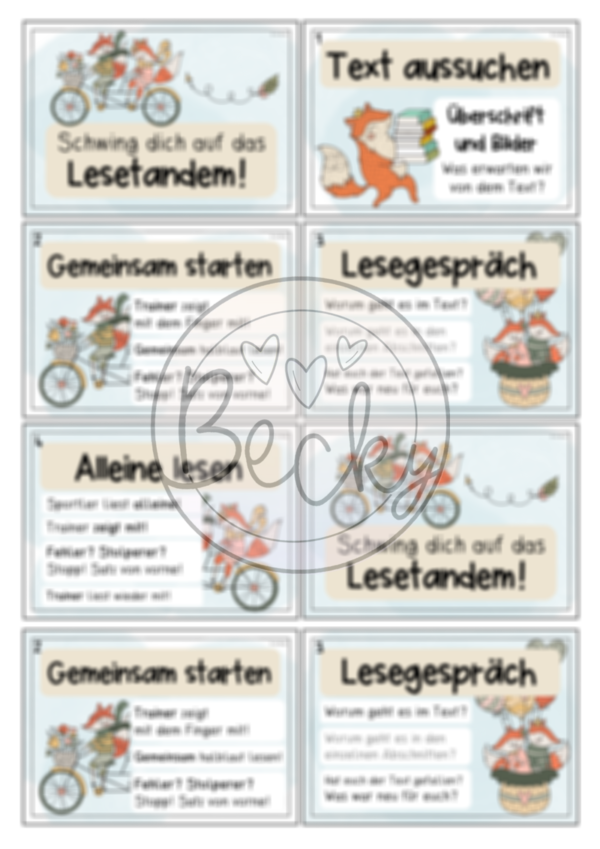 Lesen im Tandem (laut lesen, Partnerlesen, Lesetandem) – Bild 3