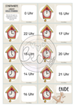 9 Anlegespiele Uhrzeit (volle und halbe Stunden) – Bild 2