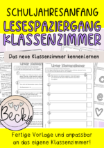 Lesespaziergang zum Kennenlernen des Klassenzimmers