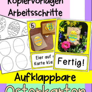 Eierkarten zum Aufklappen (Ostern)