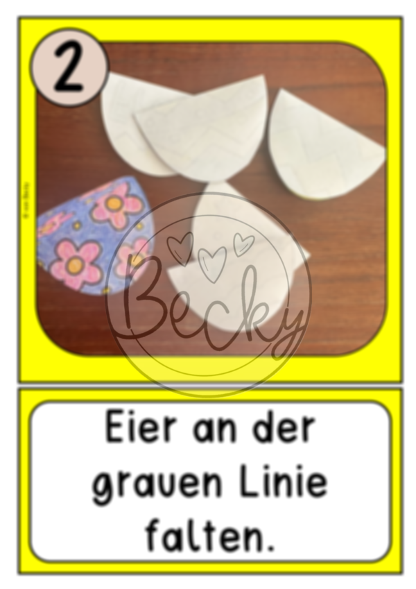 Eierkarten zum Aufklappen (Ostern) – Bild 4