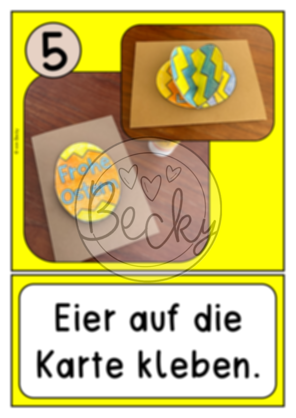 Eierkarten zum Aufklappen (Ostern) – Bild 5