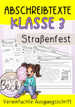 Abschreibtexte Sommerfest (Klasse 3, VA)