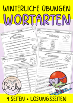 Wortarten winterlich (Klasse 3 und 4)