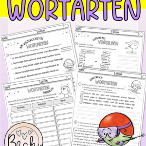 Wortarten winterlich (Klasse 3 und 4)
