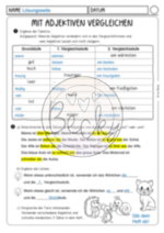Adjektive - Vergleichsformen, steigern (Klasse 3, 4) – Bild 6